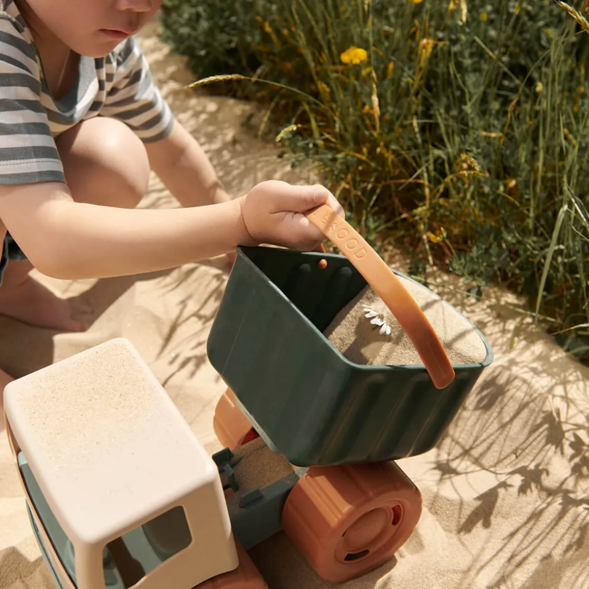 Beck Sand Truck in Peppermint Multi Mix by Liewood