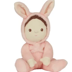 Bella Bunny Dinky Dinkum Fluffle Family Doll in Rose Pink by Olli Ella
