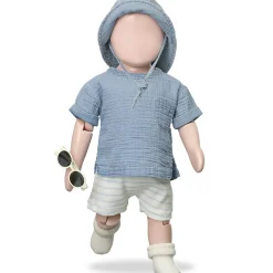 Benedetto Top in Denim by 1+ in the Family