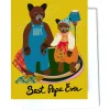 Best Papa Greetings Card by Elizabeth Grubaugh