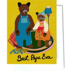 Best Papa Greetings Card by Elizabeth Grubaugh