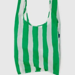 Big Bag in Green Painted Stripe by Baggu