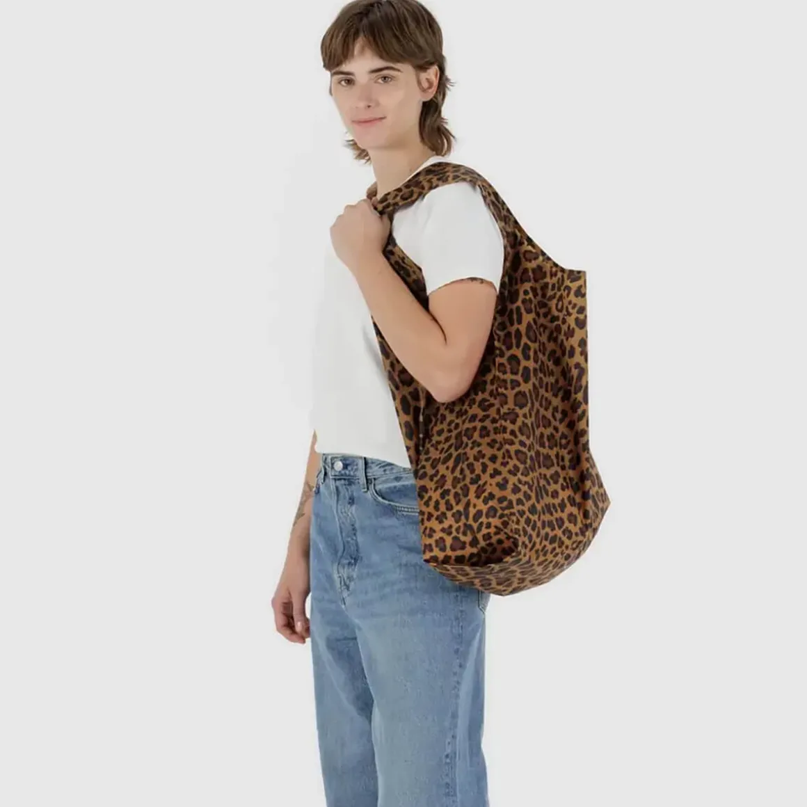Big Bag in Leopard by Baggu