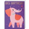 Big Birthday Elephant Greetings Card by Allison Black for Lagom Design