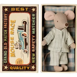 Big Brother Mouse in a Matchbox (Pyjamas) by Maileg