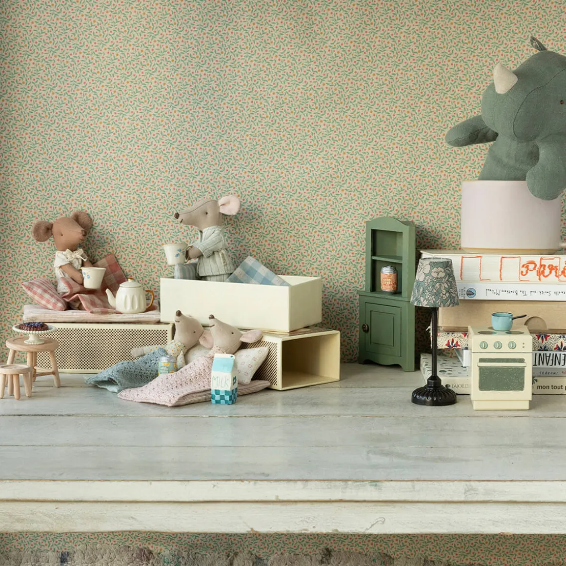 Big Brother Mouse in a Matchbox (Pyjamas) by Maileg