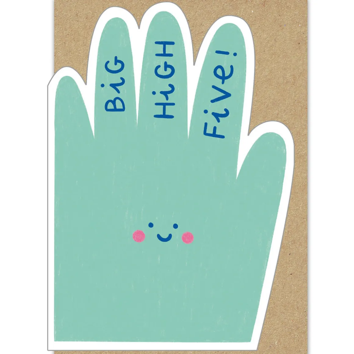 Big High Five Greetings Card by Marylou Chalon for Stormy Knight