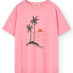 Big Rooster Kids T Shirt in Pink by The Animals Observatory