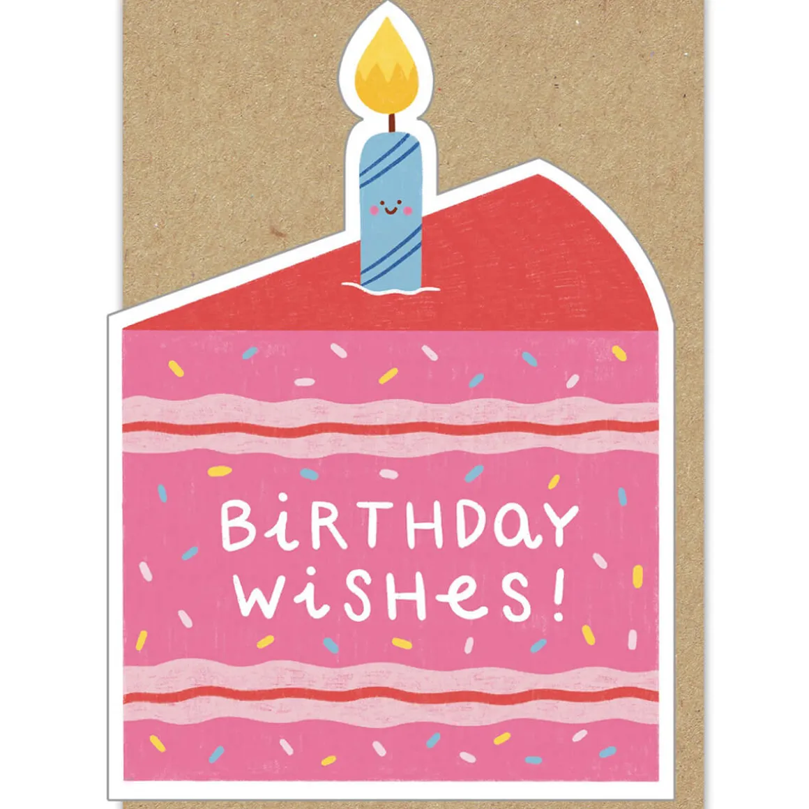 Big Slice Of Cake Birthday Greetings Card by Marylou Chalon for Stormy Knight