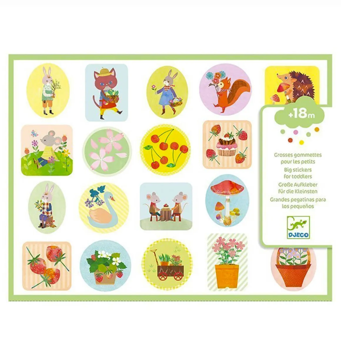 Big Stickers The Garden by Djeco
