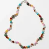 Billie Adult Necklace in Rainbow Gemstones by Nirrimis