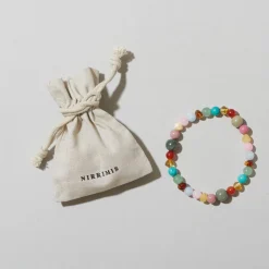 Billie Kids Bracelet in Rainbow Gemstones by Nirrimis