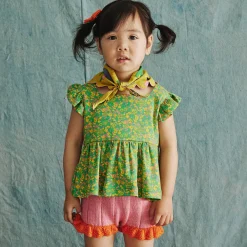 Billie Top in Clover Tisbury Garden by Misha & Puff - Last Ones In Stock - 4-6 Years
