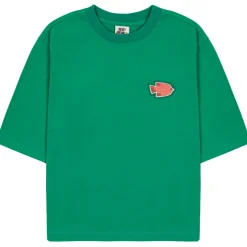 Bird Raglan T Shirt in Green by Jelly Mallow