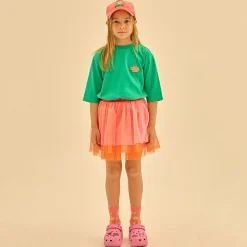 Bird Raglan T Shirt in Green by Jelly Mallow