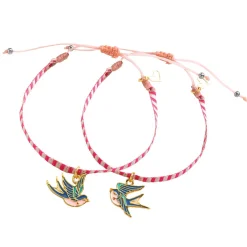 Bird Ribbons You And Me Twin Bracelets Craft Kit by Djeco