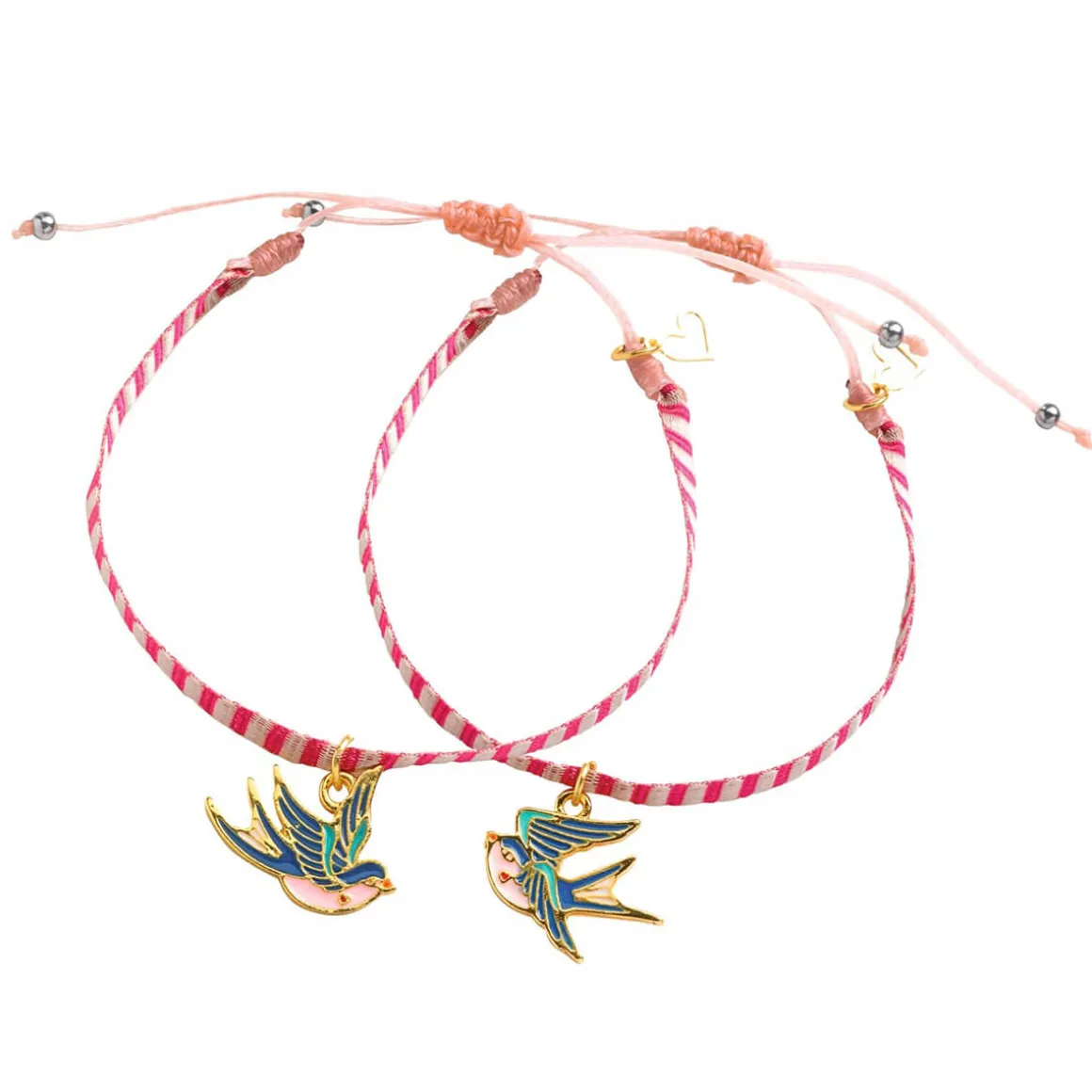 Bird Ribbons You And Me Twin Bracelets Craft Kit by Djeco