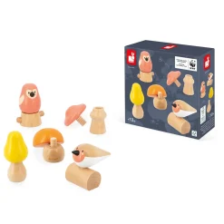 Birds and Mushroom Screw Toys by Janod