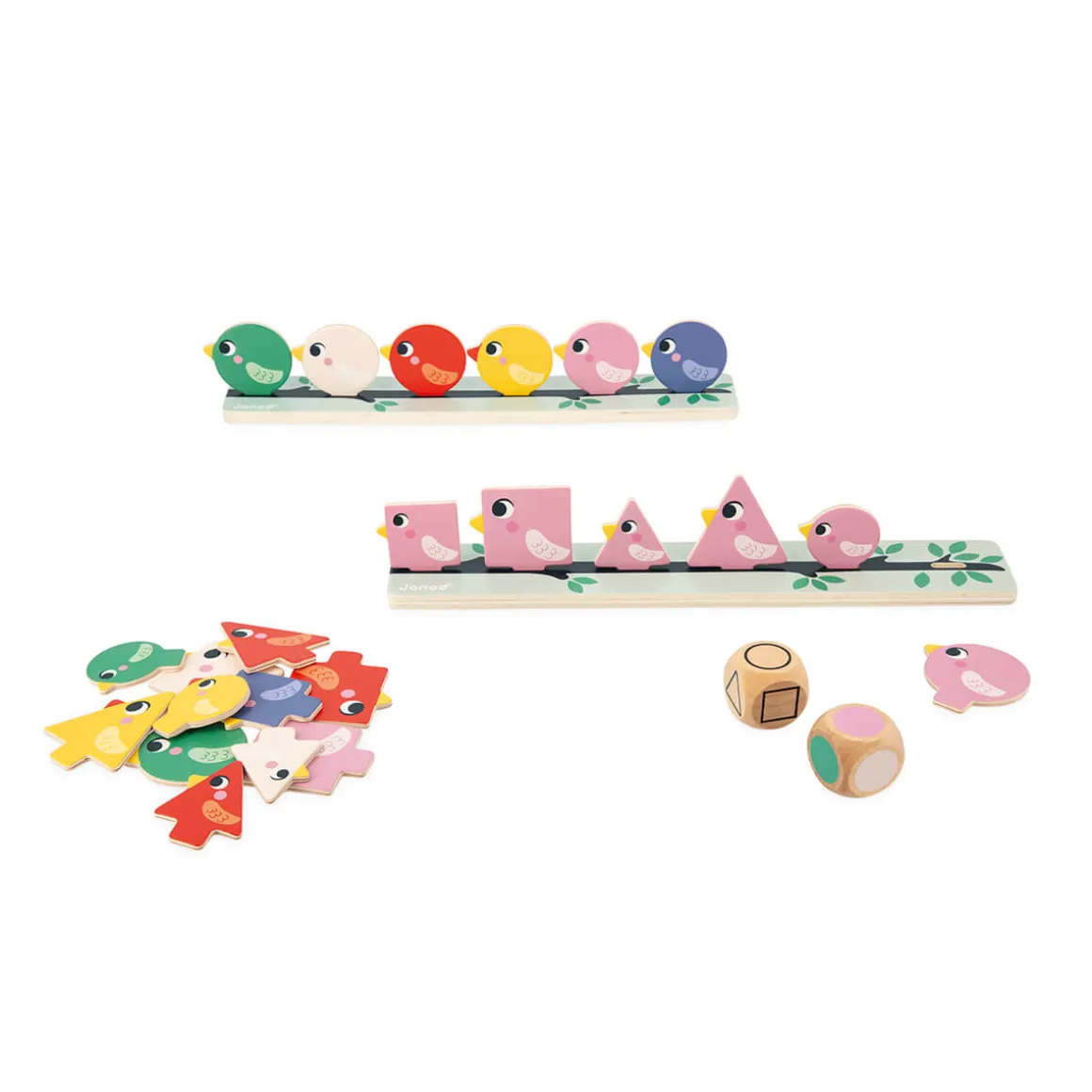 Bird Sorting Shapes Sizes And Colours by Janod