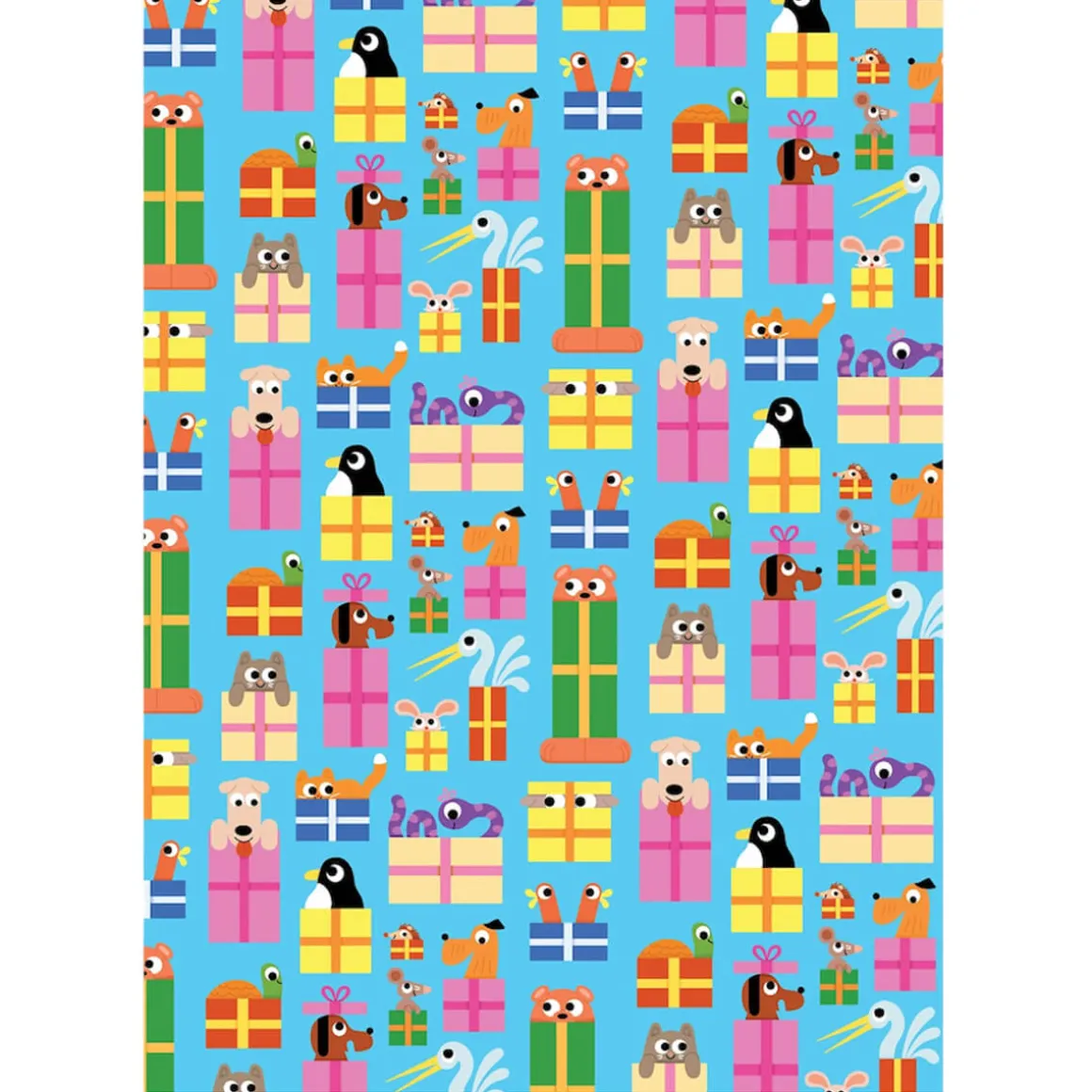 Birthday Animals Gift Wrap by Elliot Kruszynski for Wrap