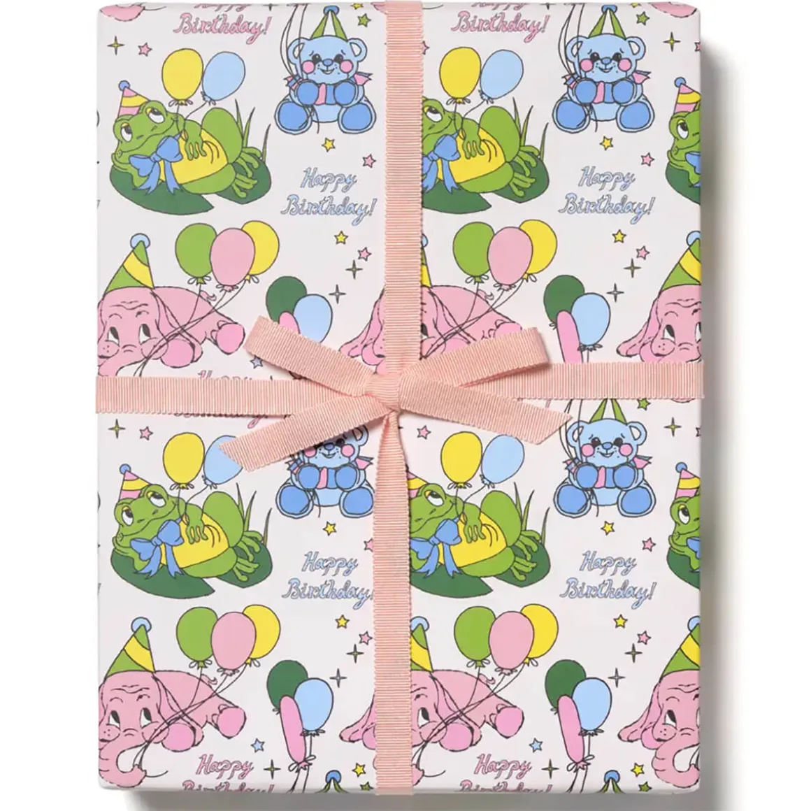 Birthday Animals Gift Wrap by Red Cap Cards
