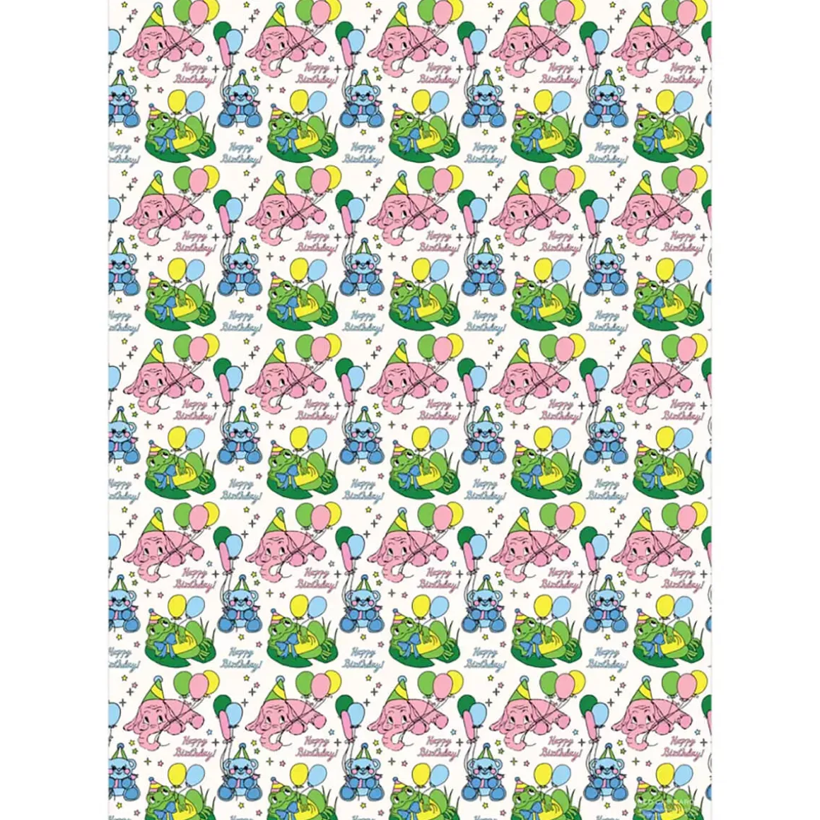 Birthday Animals Gift Wrap by Red Cap Cards