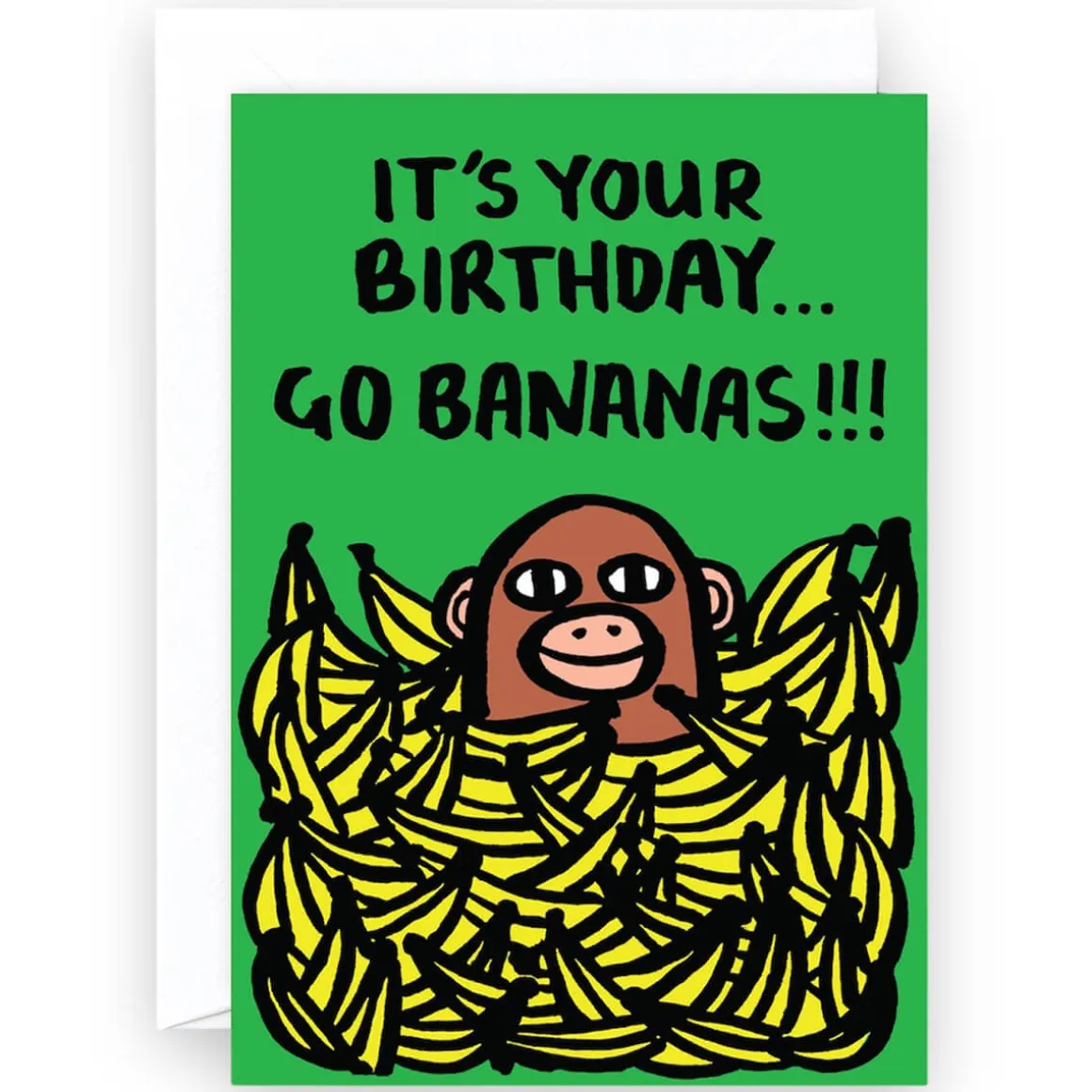Birthday Bananas Greetings Card by Alice Bowsher for Wrap
