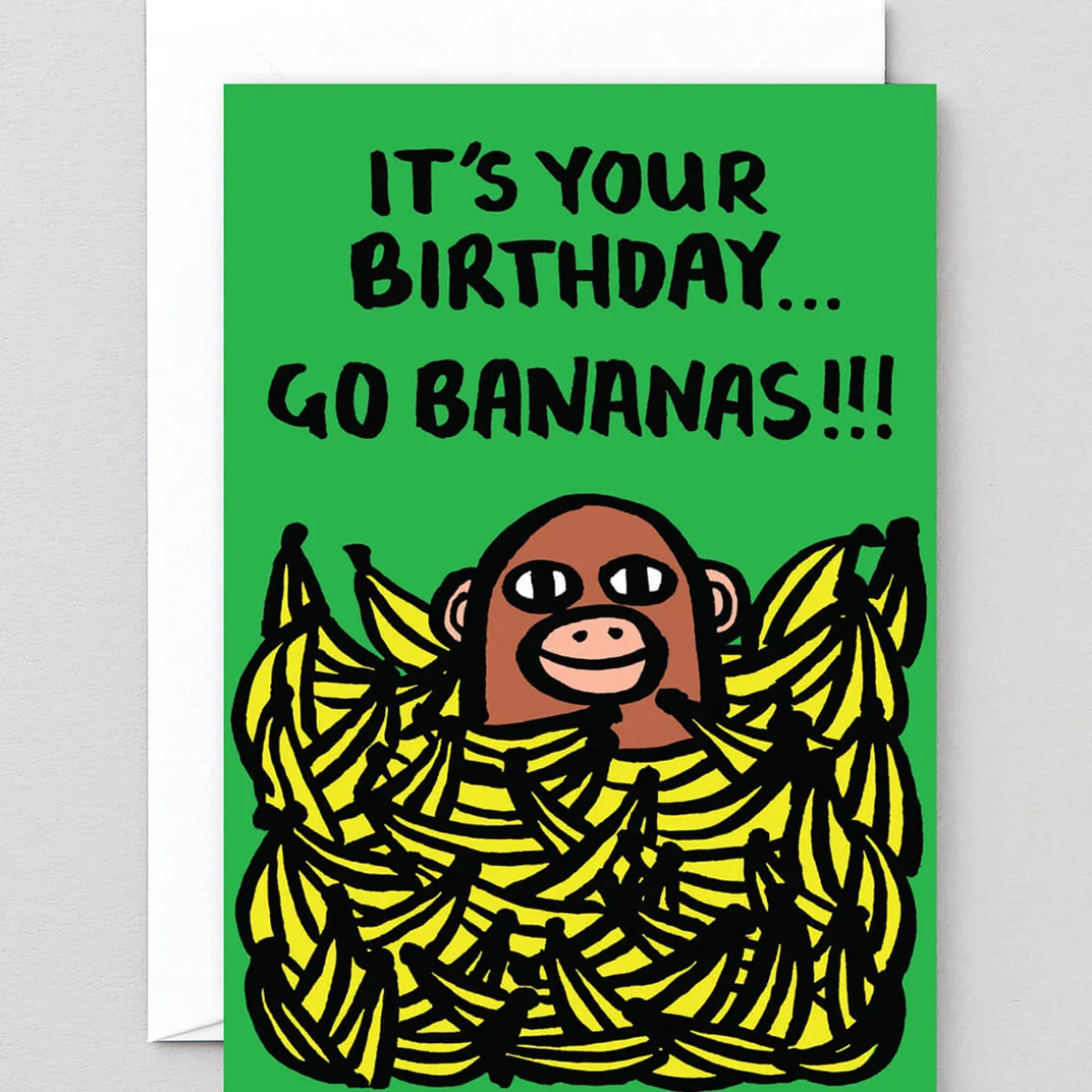 Birthday Bananas Greetings Card by Alice Bowsher for Wrap