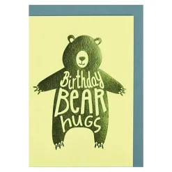Birthday Bear Hugs Greetings Card by Raspberry Blossom