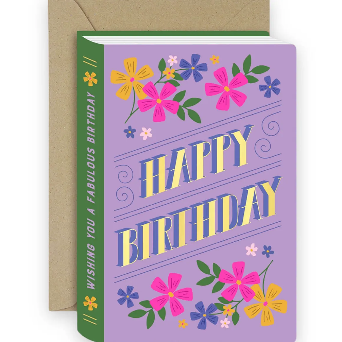Birthday Book Greetings Card by Mifkins