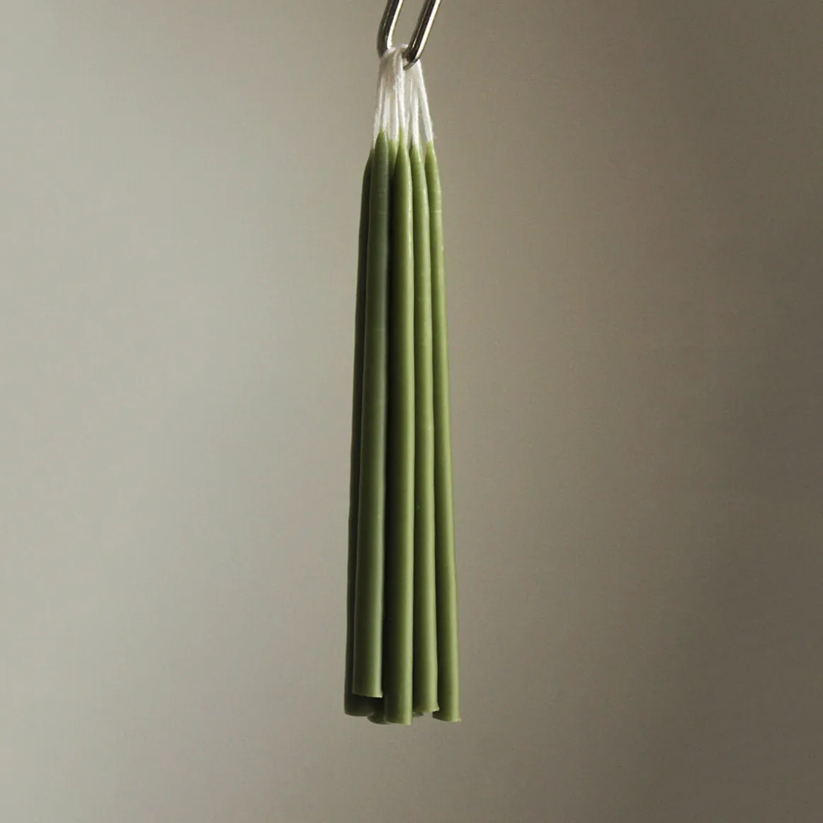 10 Birthday Candles in Moss by Wax Atelier