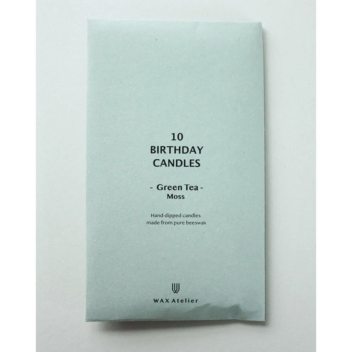 10 Birthday Candles in Moss by Wax Atelier