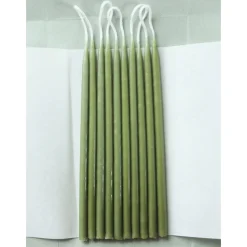 10 Birthday Candles in Moss by Wax Atelier