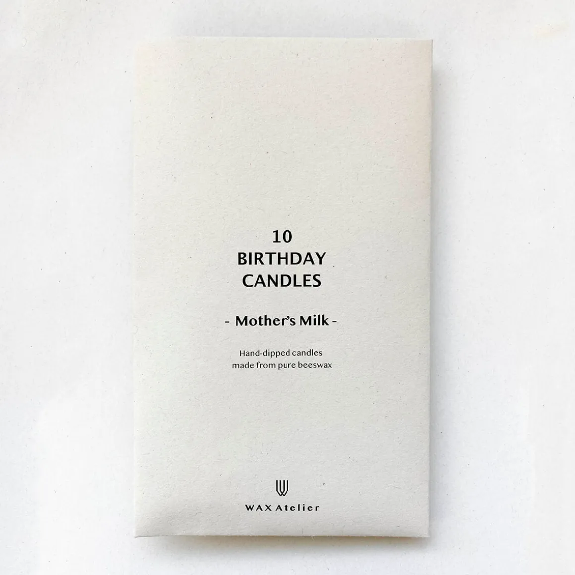 10 Birthday Candles in Mother's Milk by Wax Atelier