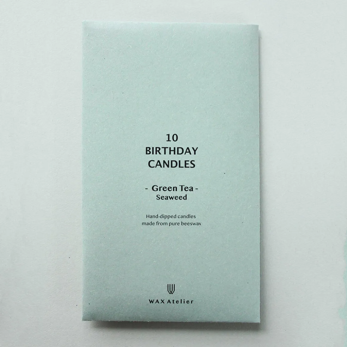 10 Birthday Candles in Seaweed by Wax Atelier