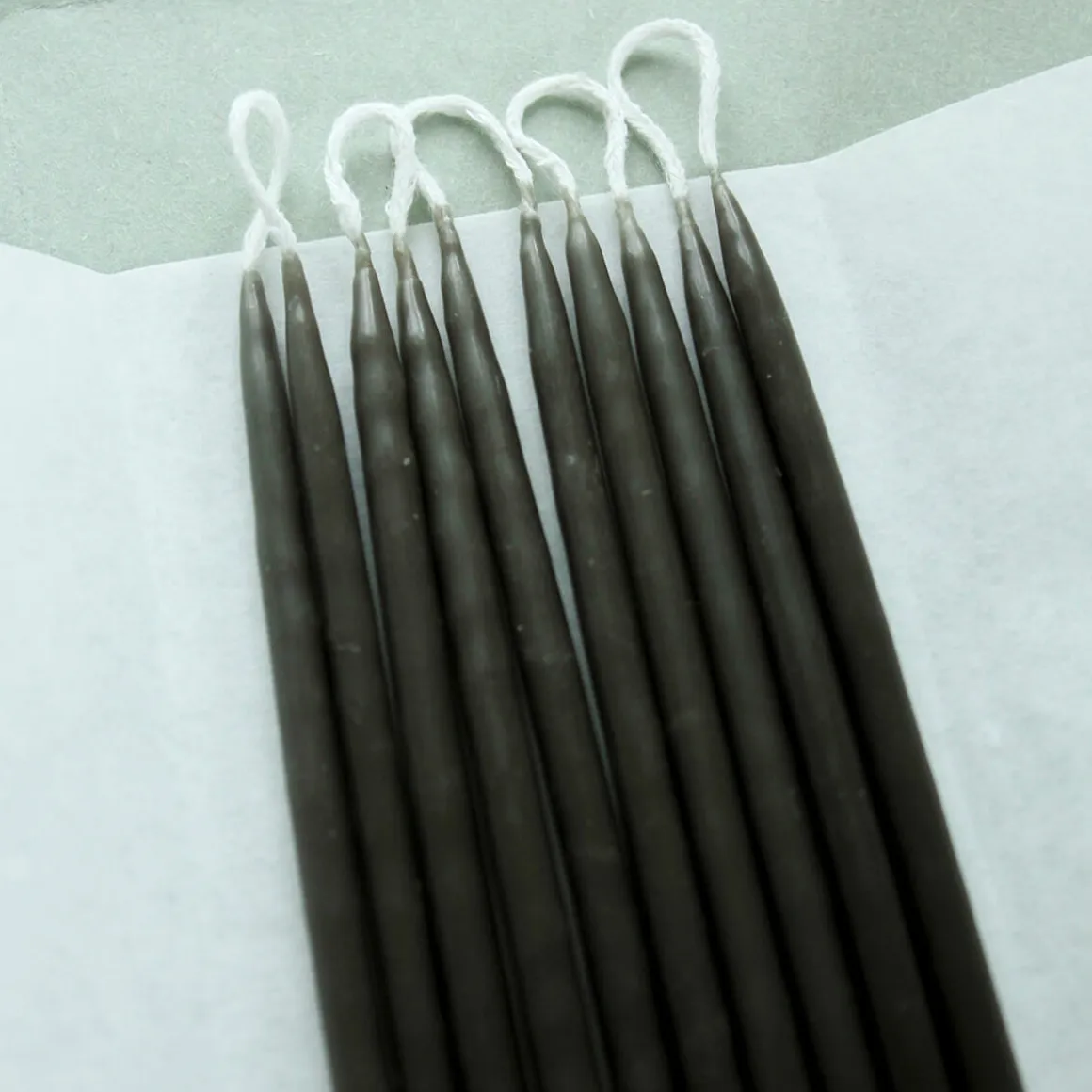 10 Birthday Candles in Seaweed by Wax Atelier