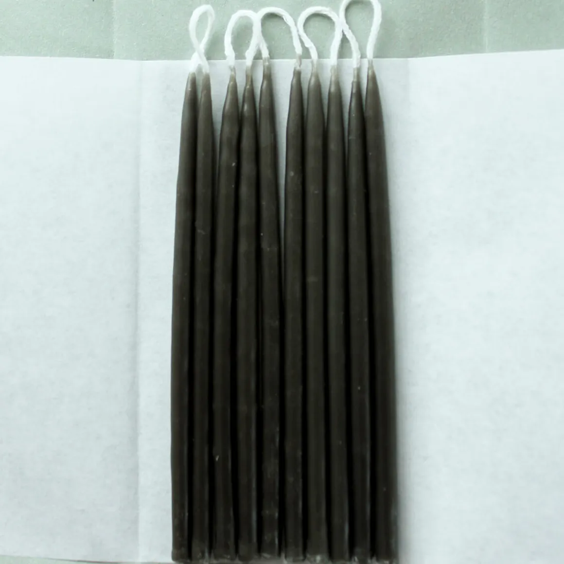 10 Birthday Candles in Seaweed by Wax Atelier