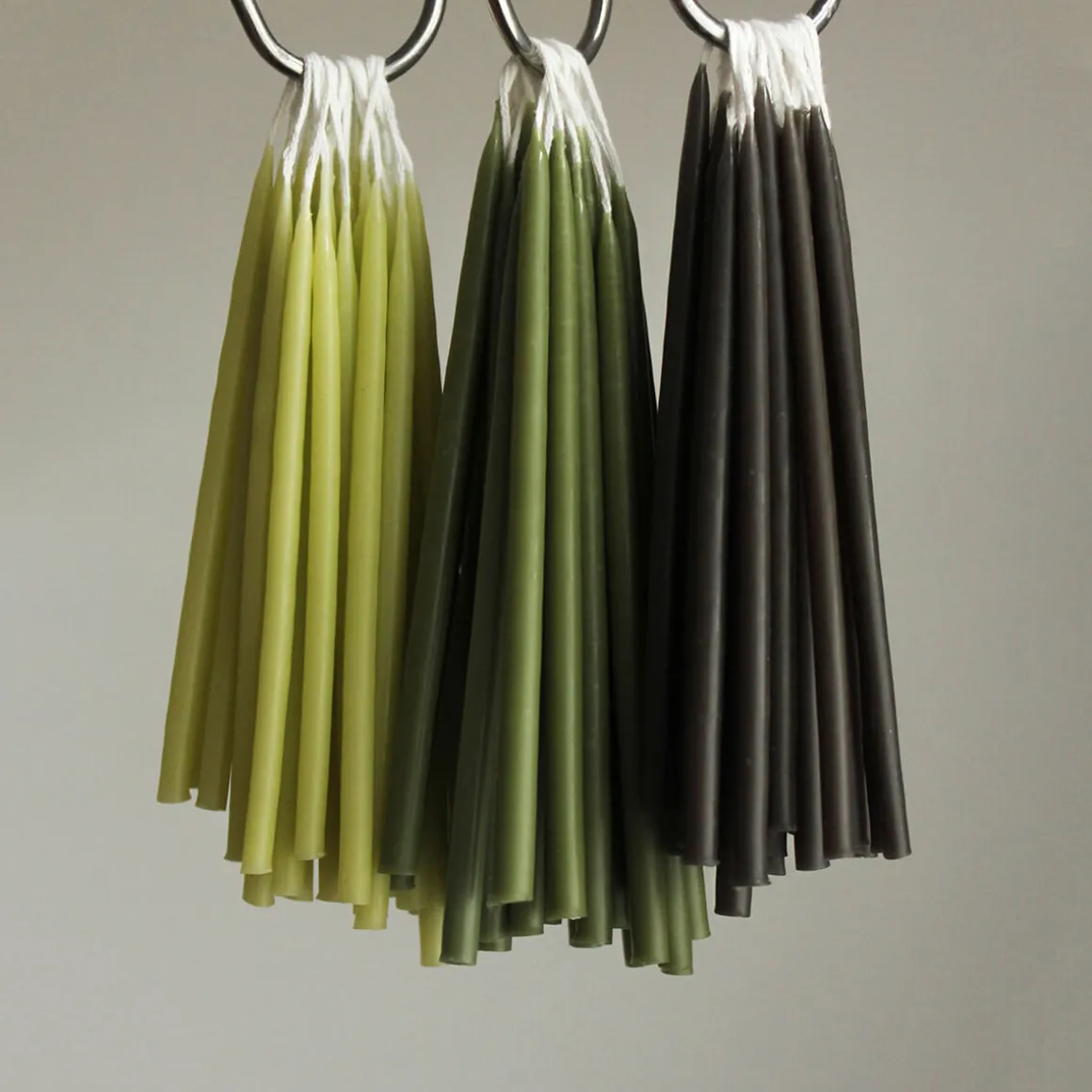 10 Birthday Candles in Seaweed by Wax Atelier