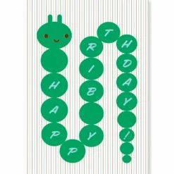Birthday Caterpillar Greetings Card by Dicky Bird