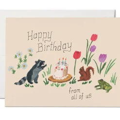 Birthday Critters Greetings Card by Red Cap Cards