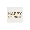 Birthday Gold Small Napkins by Meri Meri