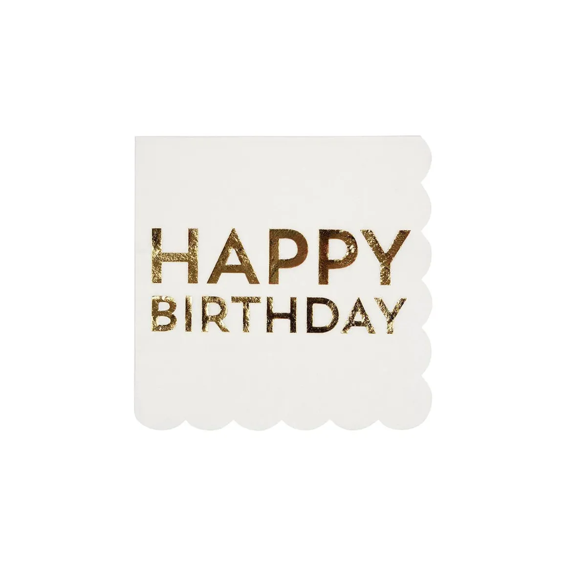 Birthday Gold Small Napkins by Meri Meri