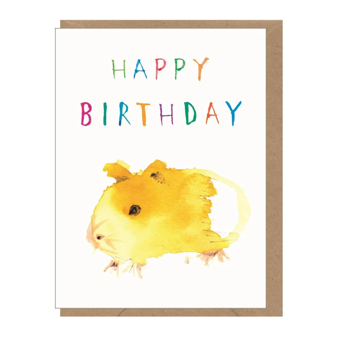 Birthday Guinea Pig Mini Greetings Card by Dominic Early for Earlybird Designs