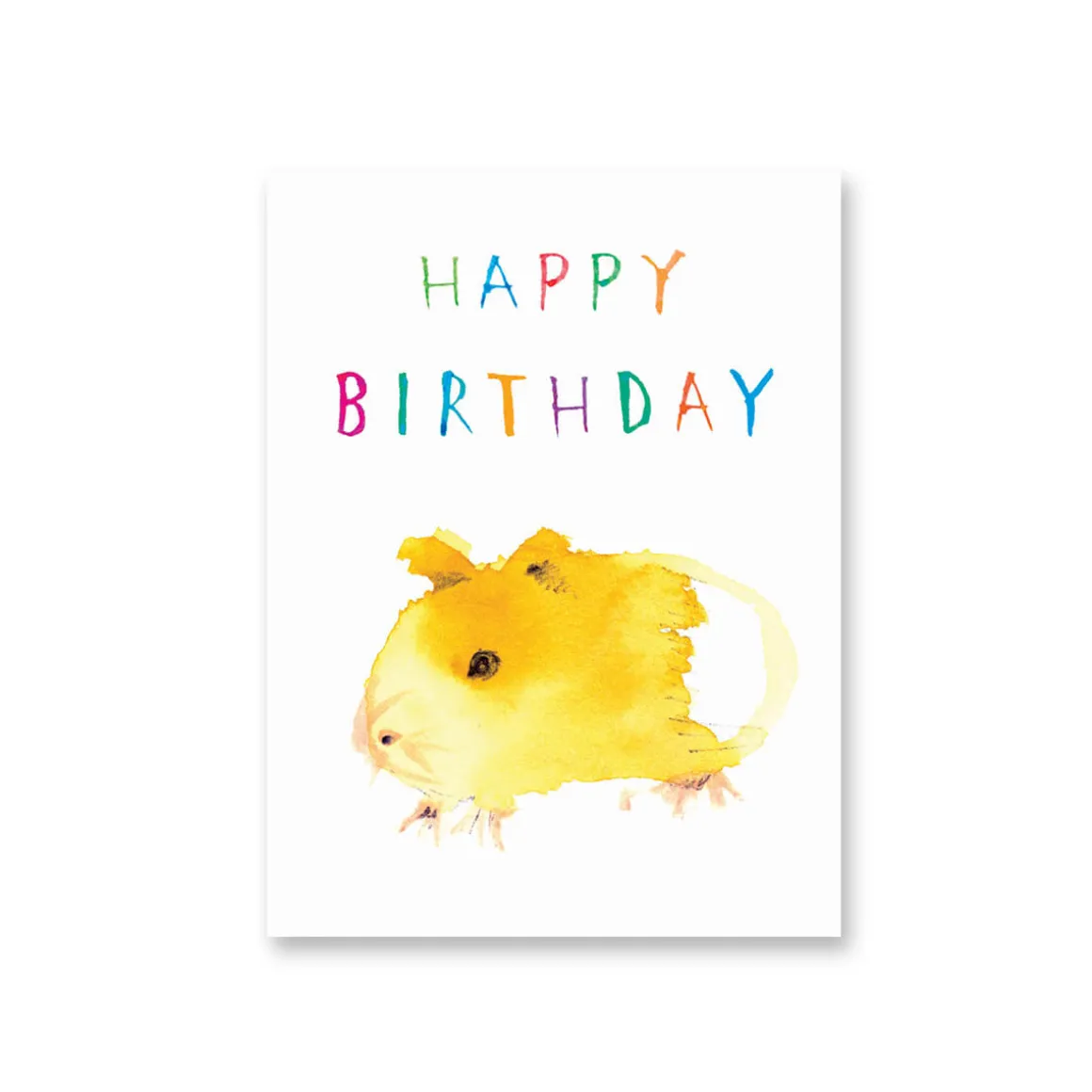 Birthday Guinea Pig Mini Greetings Card by Dominic Early for Earlybird Designs