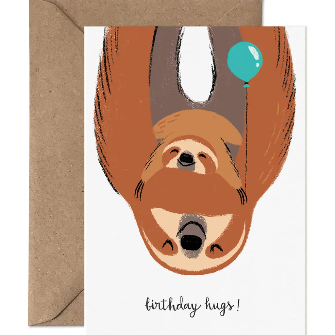 Birthday Hugs Greetings Card by Carolina Buzio for Card Nest