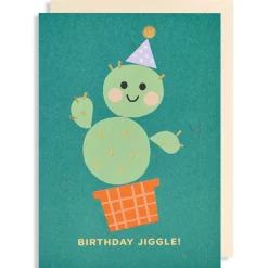 Birthday Jiggle Greetings Card by Ekaterina Trukan for Lagom Design