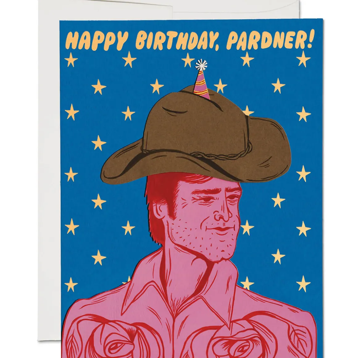Birthday Pardner Greetings Card by Red Cap Cards