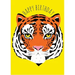 Birthday Tiger Greetings Card by Bex Parkin for Earlybird Designs