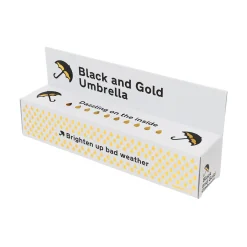 Black and Gold Umbrella by Suck UK