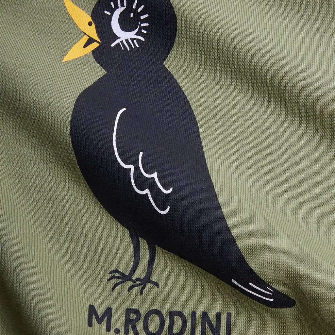 Blackbird Sweatshirt in Green by Mini Rodini